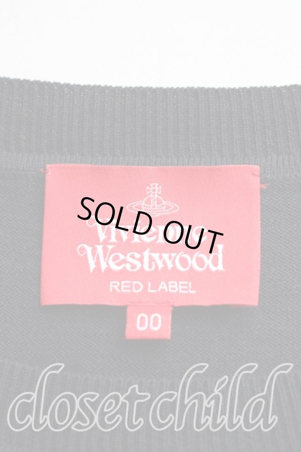 画像3: ヴィヴィアンウエストウッド 中古 / オーブ刺繍半袖サマーニット 00（ワンサイズ） 黒  H-26-01-11-047-to-IN-ZH (3)