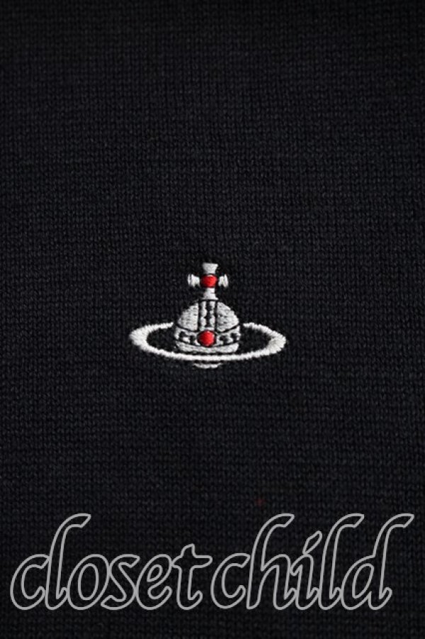 画像6: ヴィヴィアンウエストウッド 中古 / オーブ刺繍半袖サマーニット 00（ワンサイズ） 黒  H-26-01-11-047-to-IN-ZH (6)