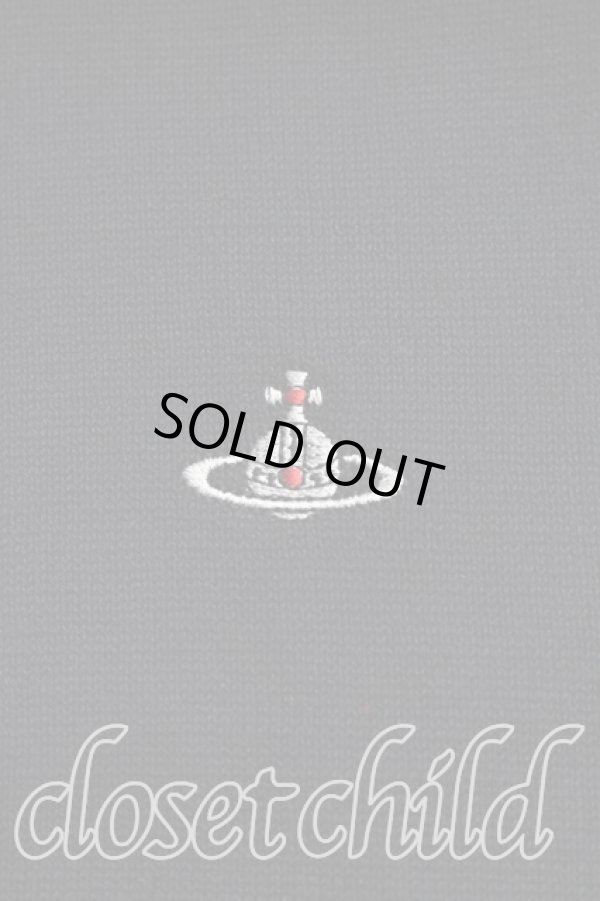 画像6: ヴィヴィアンウエストウッド 中古 / オーブ刺繍半袖サマーニット 00（ワンサイズ） 黒  H-26-01-11-047-to-IN-ZH (6)