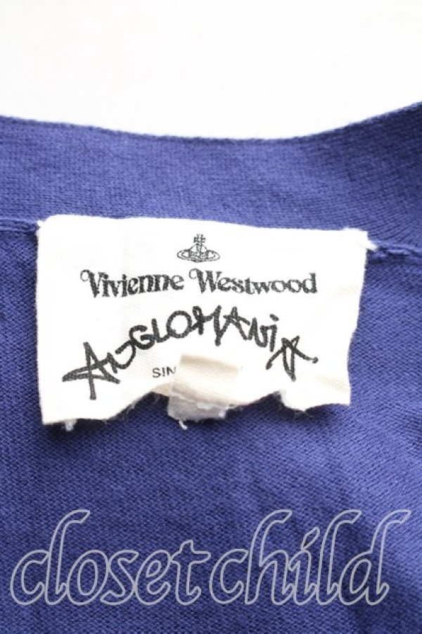 画像3: ANGLOMANIA 中古 / カットラスカーディガン 36(S相当) 青紫  H-26-01-11-048-to-IN-ZH (3)