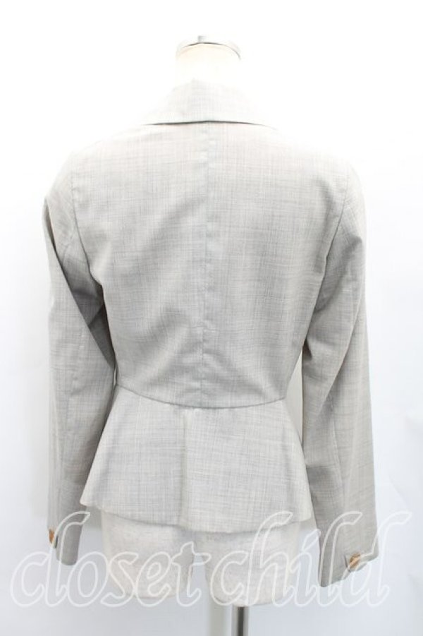 画像2: ヴィヴィアンウエストウッド 中古 / ベッティーナジャケット 38（7号相当） 灰  H-26-01-11-052-jc-OD-ZH (2)