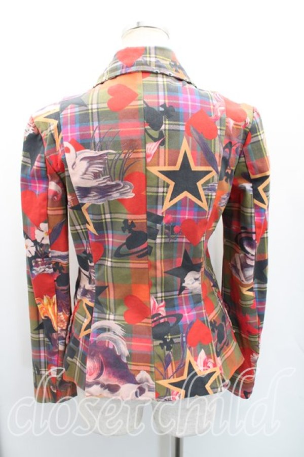 画像2: ヴィヴィアンウエストウッド 中古 / シーモンスタージャケット 38(7号相当) マルチ  H-26-01-11-053-jc-IN-ZH (2)