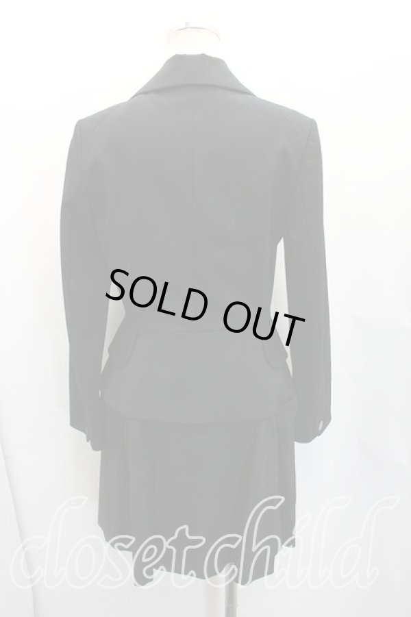 画像2: ヴィヴィアンウエストウッド 中古 / ラブジャケット＆ライディングスカートセットアップ 2(9号相当) 黒  H-26-01-11-056-su-IN-ZH (2)