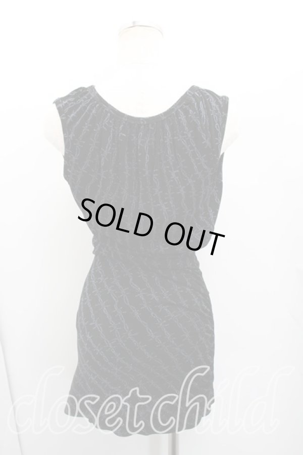 画像2: ANGLOMANIA 中古 / バーブドワイヤーptカットソー M 黒  H-26-01-11-057-op-OD-ZH (2)