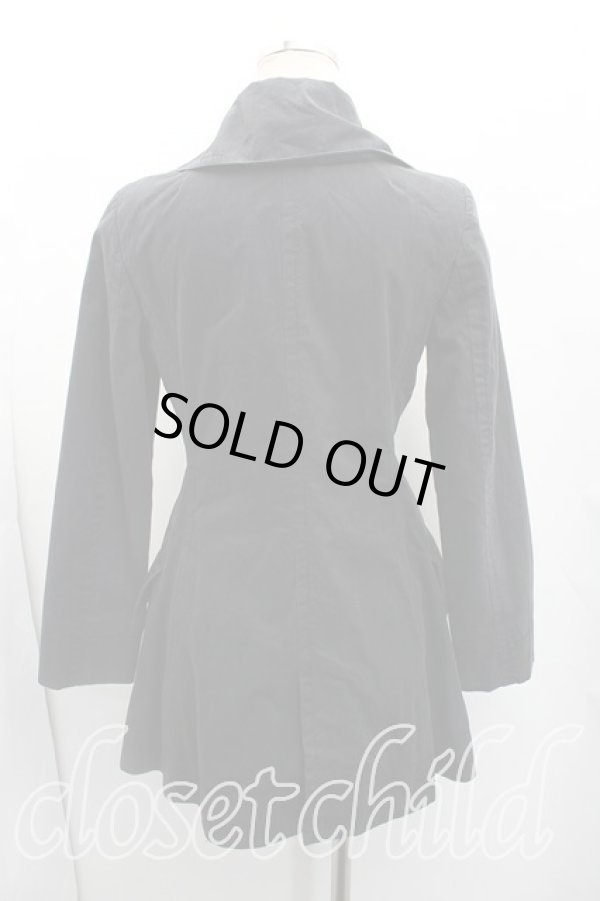 画像2: ヴィヴィアンウエストウッド 中古 / フロントアシメコート 1（7号相当） 黒  H-26-01-11-058-co-OD-ZH (2)