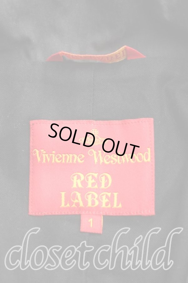 画像3: ヴィヴィアンウエストウッド 中古 / フロントアシメコート 1（7号相当） 黒  H-26-01-11-058-co-OD-ZH (3)