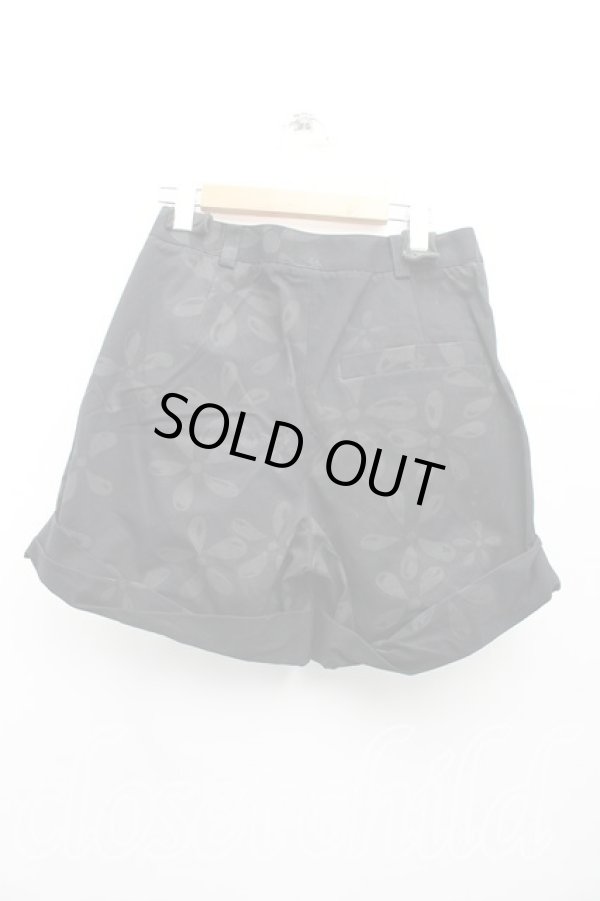 画像2: ヴィヴィアンウエストウッド 中古 / フラワーptショートパンツ 1（7号相当） 黒  H-26-01-11-059-pa-OD-ZH (2)