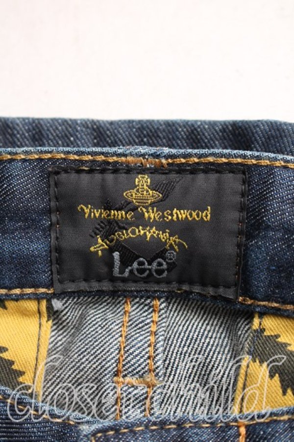 画像3: ヴィヴィアンウエストウッド Anglomania and Lee 中古 / ボンテージショートキルト W26 インディゴ  H-26-01-11-060-pa-OD-ZH (3)