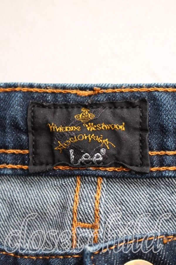 画像3: ヴィヴィアンウエストウッド Anglomania and Lee 中古 / HOT PANT XS インディゴ  H-26-01-11-061-pa-OD-ZH (3)