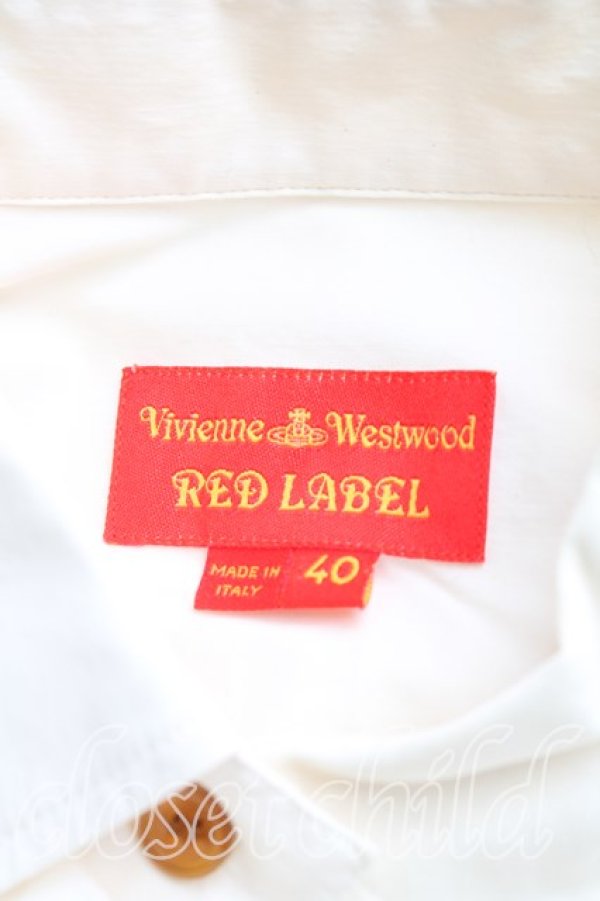 画像3: ヴィヴィアンウエストウッド 中古 / カラーオーブ刺繍ロングシャツ 40(9号相当) 白  H-26-01-11-062-bl-IN-ZH (3)