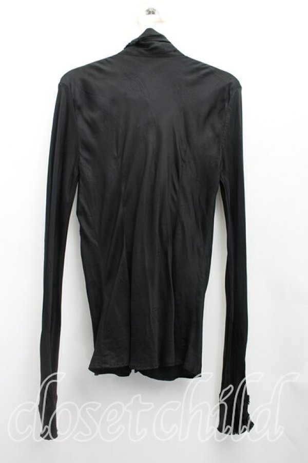 画像2: ヴィヴィアンウエストウッド 中古 / オーブ総柄タイフロントシャツ 2(9号相当) 黒  H-26-01-11-064-bl-IN-ZH (2)