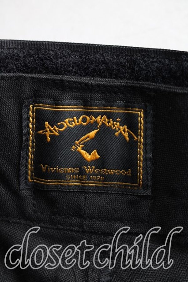 画像3: ANGLOMANIA 中古 / リネンスカート  黒  H-26-01-11-066-sk-OD-ZH (3)