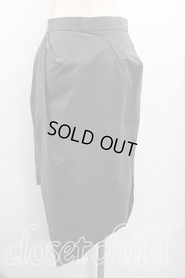 画像2: ANGLOMANIA 中古 / イレギュラースカート 42（11号相当） カーキ  H-26-01-11-067-sk-OD-ZH (2)