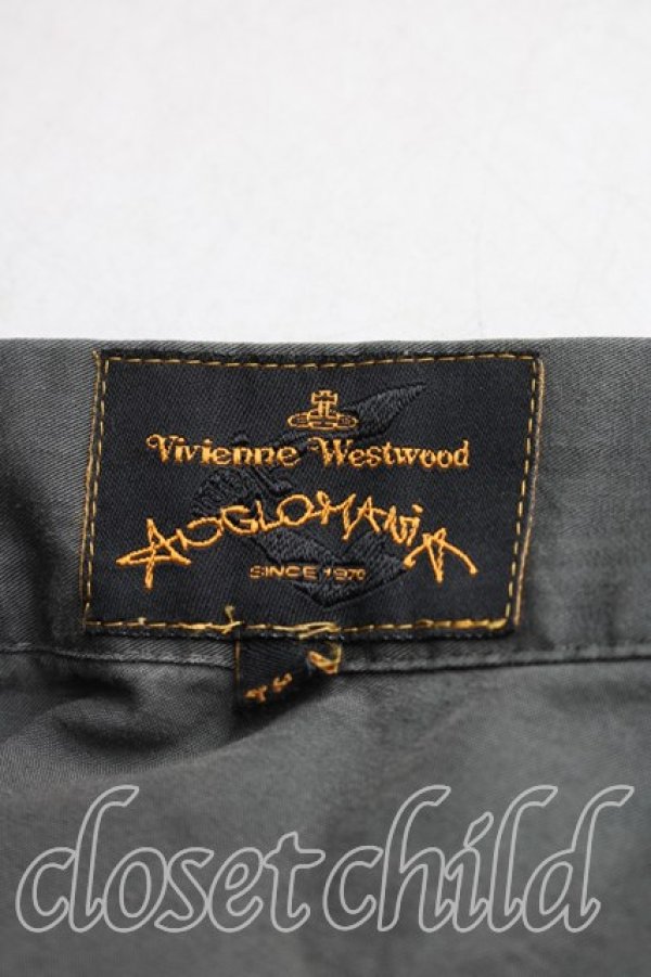 画像3: ANGLOMANIA 中古 / イレギュラースカート 42（11号相当） カーキ  H-26-01-11-067-sk-OD-ZH (3)