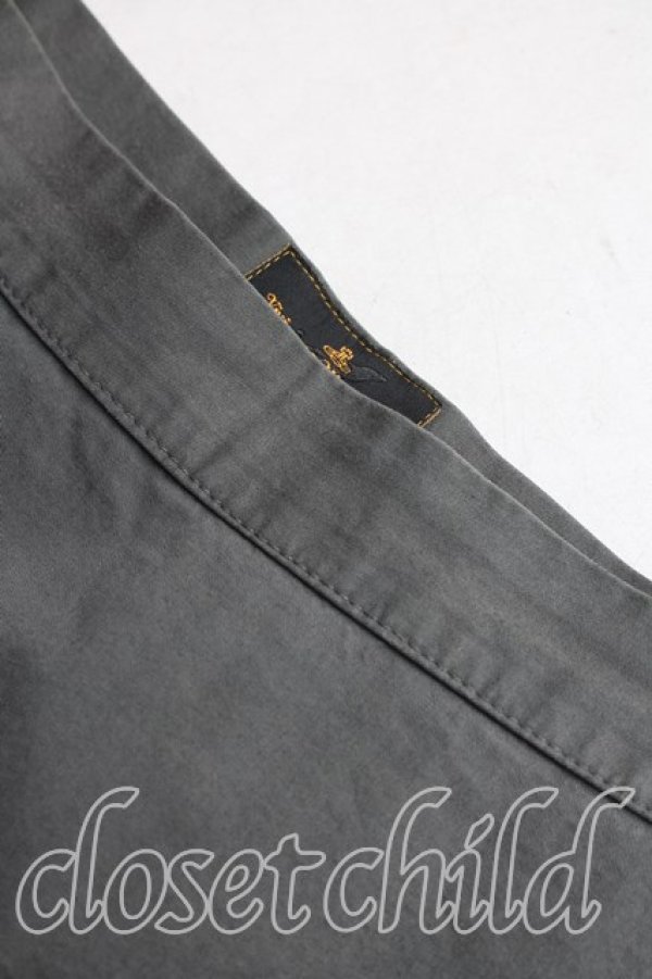 画像6: ANGLOMANIA 中古 / イレギュラースカート 42（11号相当） カーキ  H-26-01-11-067-sk-OD-ZH (6)