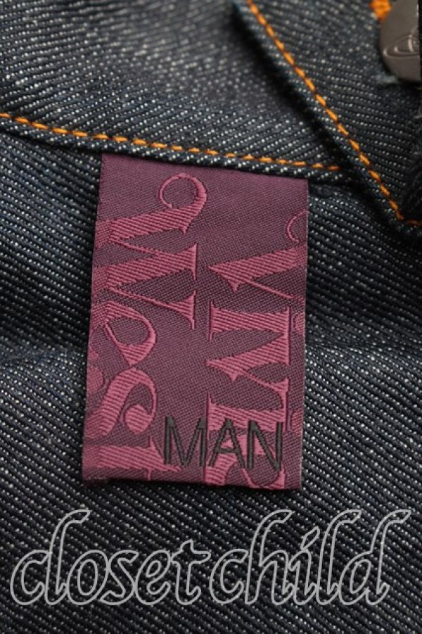 画像4: ヴィヴィアンウエストウッド MAN 中古 / アルコホリックデニム 44（メンズS相当） インディゴ  H-26-01-11-007-pa-OD-ZH (4)