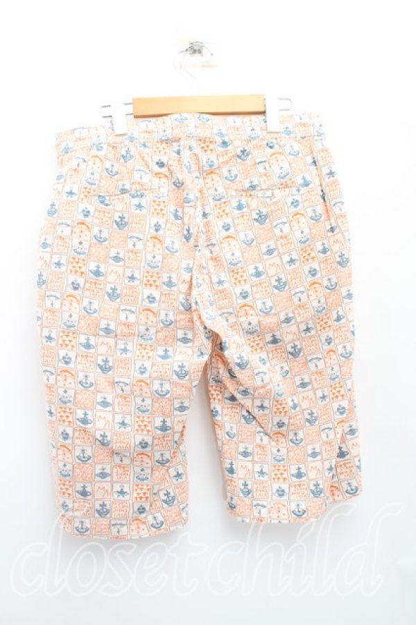 画像2: ANGLOMANIA 中古 / DOODLEパンツ 46（メンズM相当） オレンジ  H-26-01-11-008-pa-OD-ZH (2)