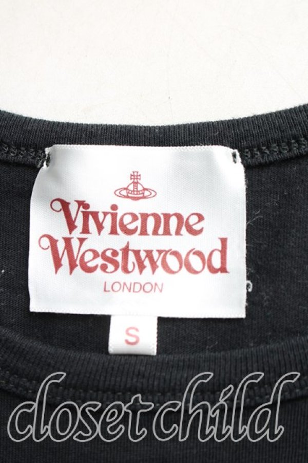 画像3: ヴィヴィアンウエストウッド 中古 / キッシング額縁Tシャツ S 黒  H-26-01-11-076-ts-OD-ZH (3)