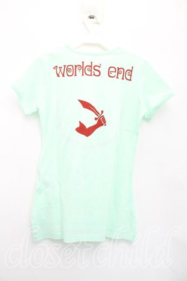 画像2: ヴィヴィアンウエストウッド 中古 / クロックptTシャツ S ライム  H-26-01-11-077-ts-OD-ZH (2)