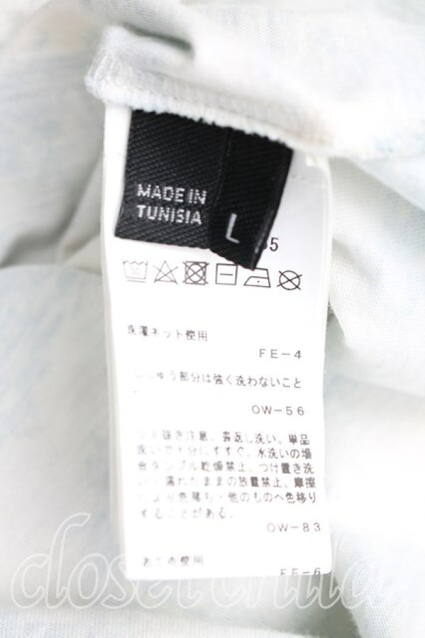 画像4: ヴィヴィアンウエストウッド 中古 / トワレ柄Tシャツ L 青ｘ生成  H-26-01-11-078-ts-OD-ZH (4)