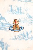 画像6: ヴィヴィアンウエストウッド 中古 / トワレ柄Tシャツ L 青ｘ生成  H-26-01-11-078-ts-OD-ZH (6)