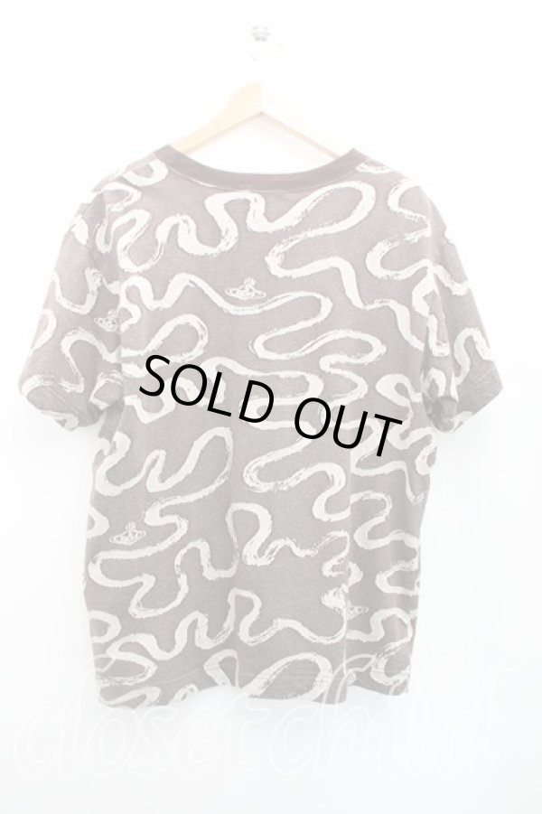 画像2: ヴィヴィアンウエストウッド MAN 中古 / VERMICELLI ORBリラックスTシャツ 46（メンズM相当） 茶  H-26-01-11-079-ts-OD-ZH (2)
