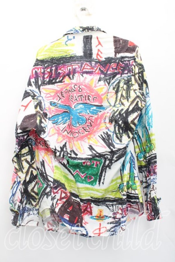 画像2: ヴィヴィアンウエストウッド MAN 中古 / クレヨンドランクンシャツ 48(メンズL相当) マルチ  H-26-01-11-009-bl-IN-ZH (2)