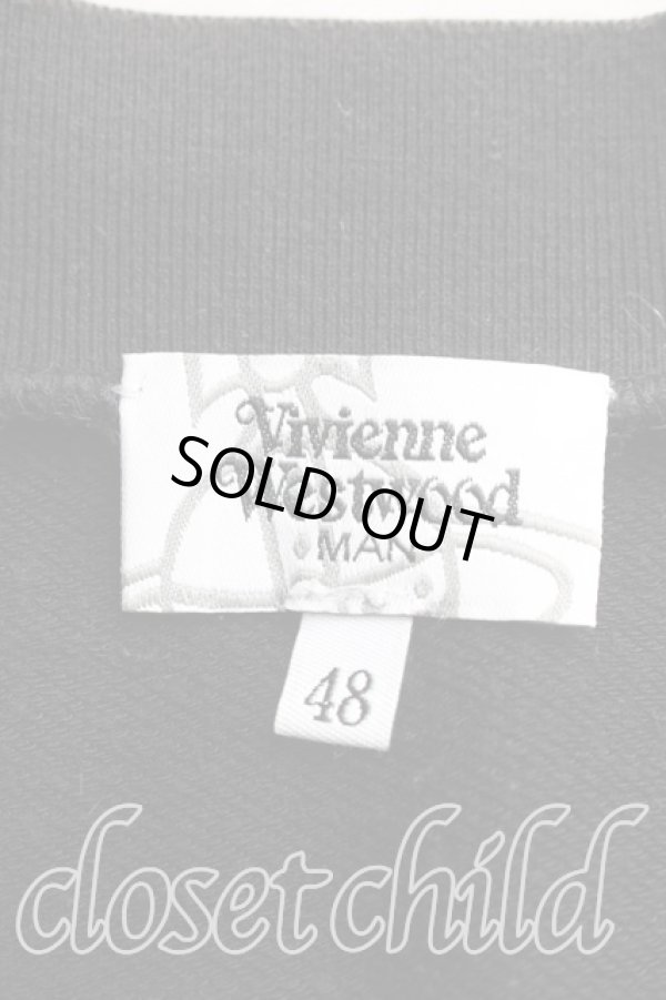 画像3: ヴィヴィアンウエストウッド MAN 中古 / オーブ刺繍カーディガン 48(メンズL相当) 黒  H-26-01-11-082-to-IN-ZH (3)