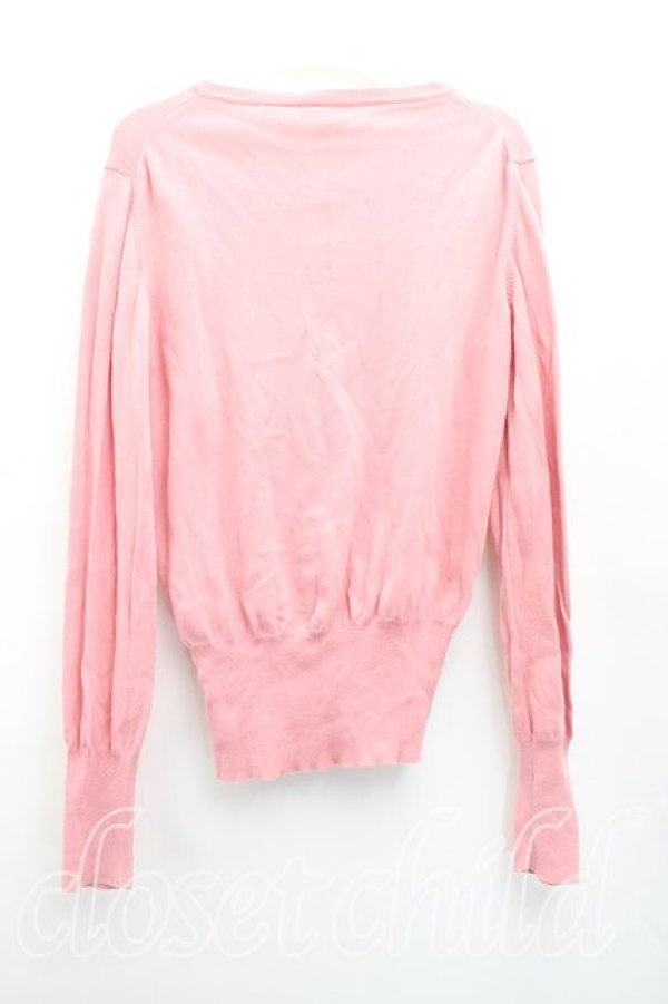 画像2: ヴィヴィアンウエストウッド 中古 / カラーオーブ刺繍カーディガン M ピンク  H-26-01-11-084-to-OD-ZH (2)