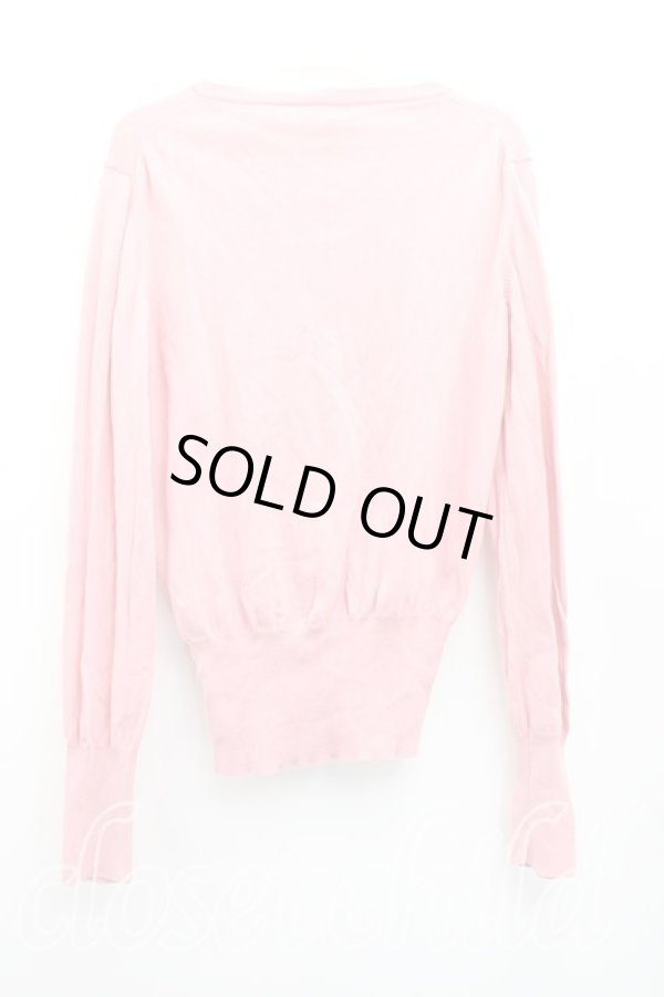 画像2: ヴィヴィアンウエストウッド 中古 / カラーオーブ刺繍カーディガン M ピンク  H-26-01-11-084-to-OD-ZH (2)