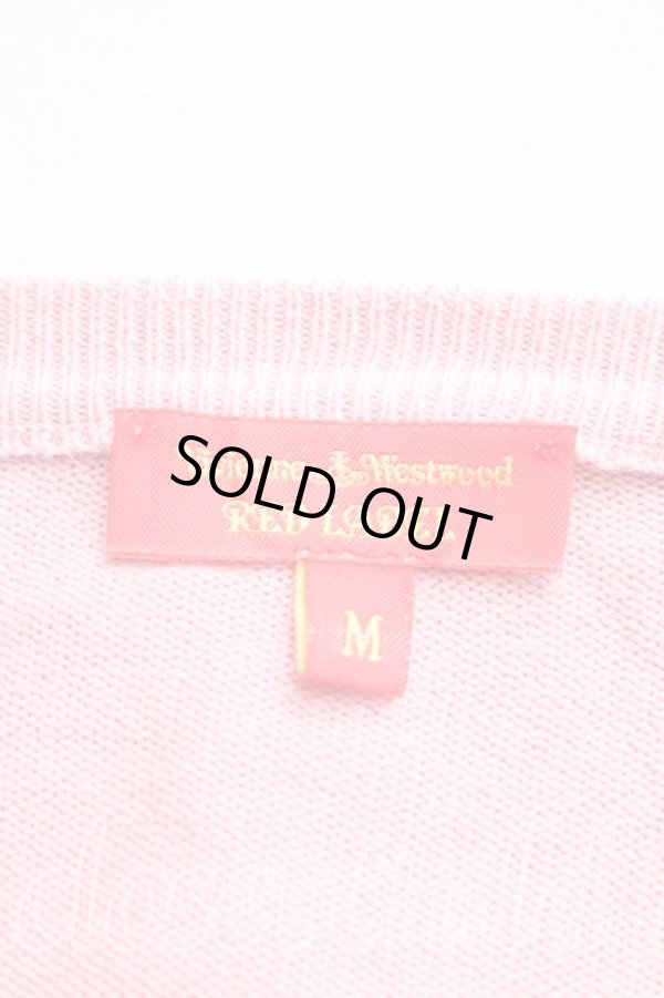 画像3: ヴィヴィアンウエストウッド 中古 / カラーオーブ刺繍カーディガン M ピンク  H-26-01-11-084-to-OD-ZH (3)