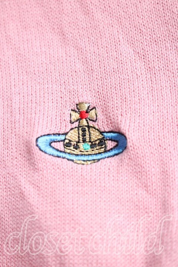 画像6: ヴィヴィアンウエストウッド 中古 / カラーオーブ刺繍カーディガン M ピンク  H-26-01-11-084-to-OD-ZH (6)