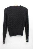 画像2: ヴィヴィアンウエストウッド 中古 / ケーブルカーディガン 03（L相当） 黒  H-26-01-11-086-to-OD-ZH (2)