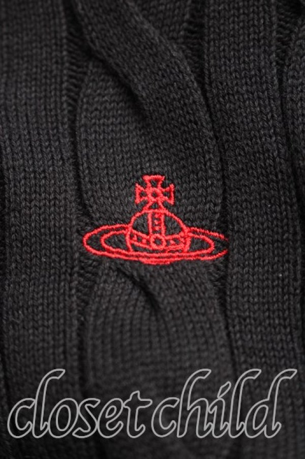 画像6: ヴィヴィアンウエストウッド 中古 / ケーブルカーディガン 03（L相当） 黒  H-26-01-11-086-to-OD-ZH (6)