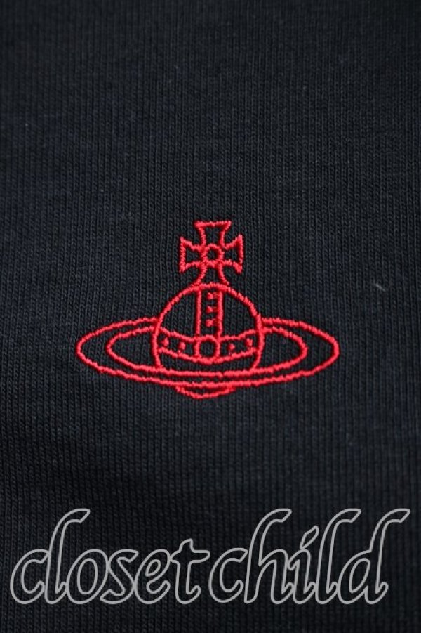 画像6: ヴィヴィアンウエストウッド 中古 / オーブ刺繍ギャザーカットソー 00（ワンサイズ） 黒  H-26-01-11-087-to-OD-ZH (6)