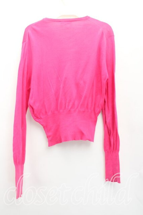 画像2: ヴィヴィアンウエストウッド 中古 / カラーオーブ刺繍カーディガン S ピンク  H-26-01-11-089-to-IN-ZH (2)