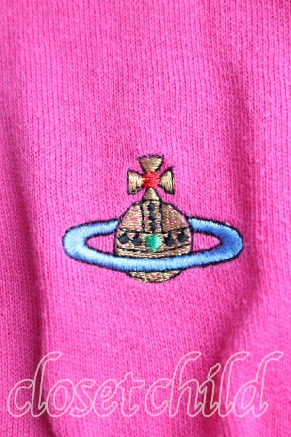 画像6: ヴィヴィアンウエストウッド 中古 / カラーオーブ刺繍カーディガン S ピンク  H-26-01-11-089-to-IN-ZH (6)