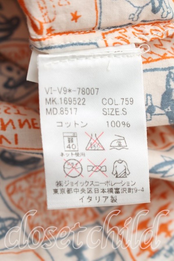 画像4: ANGLOMANIA 中古 / DOODLEシャツ S オレンジ  H-26-01-11-010-bl-OD-ZH (4)