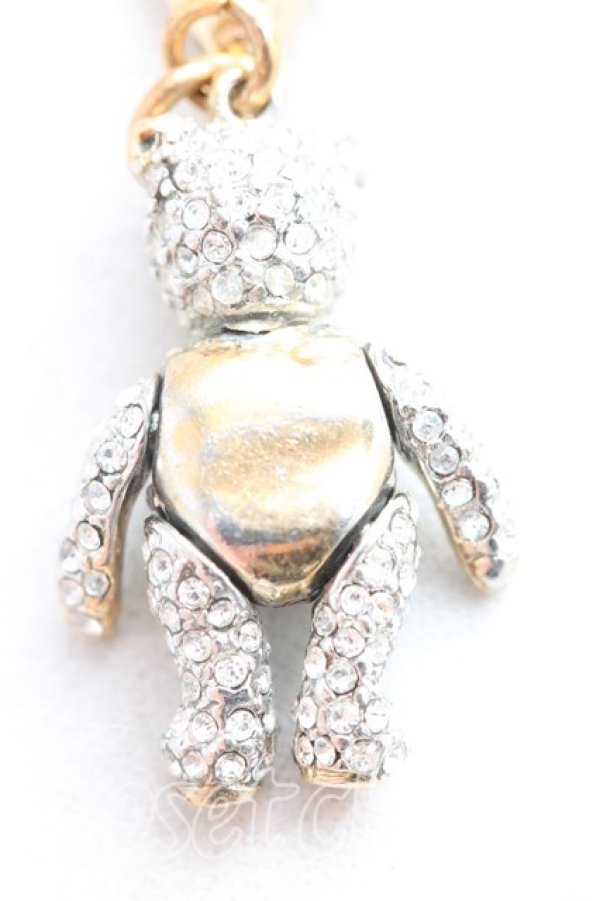 画像2: ヴィヴィアンウエストウッド 中古 / テディベアチャーム  ゴールドｘシルバー  H-26-01-11-092-ac-OD-ZH (2)