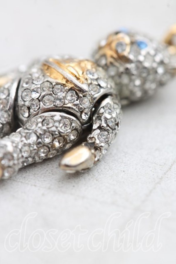 画像3: ヴィヴィアンウエストウッド 中古 / テディベアチャーム  ゴールドｘシルバー  H-26-01-11-092-ac-OD-ZH (3)