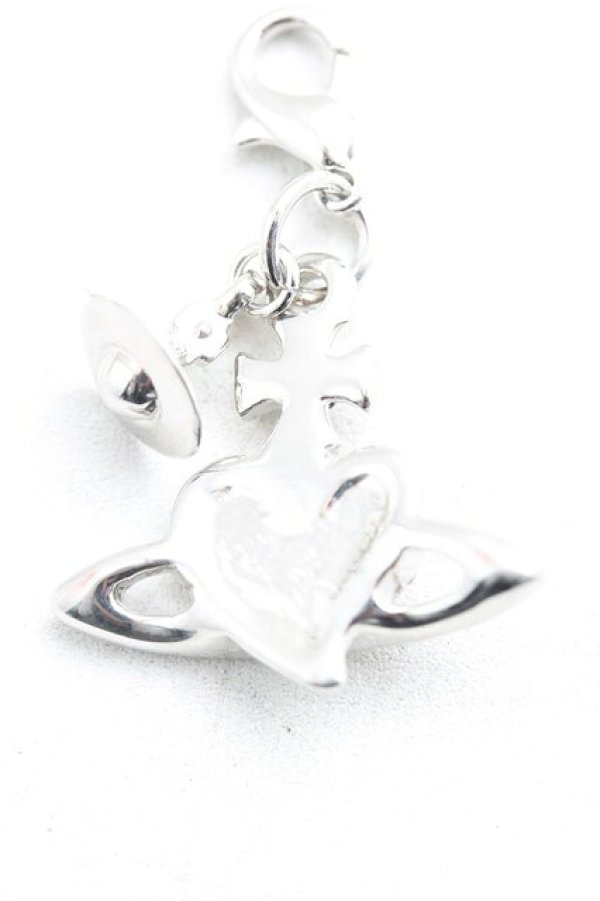 画像2: ヴィヴィアンウエストウッド 中古 / ディアマンテハートチャーム  紫  H-26-01-11-094-ac-OD-ZH (2)