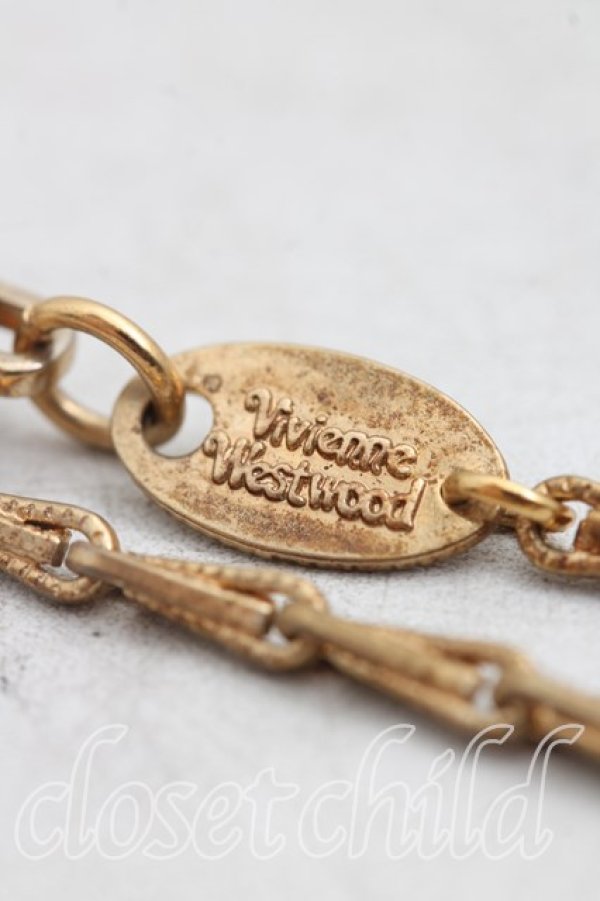 画像5: ヴィヴィアンウエストウッド 中古 / リトルテディブレスレット  ゴールド  H-26-01-11-095-ac-OD-ZH (5)