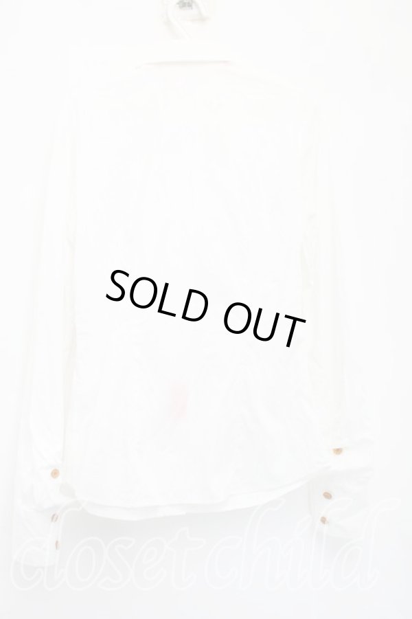 画像2: ヴィヴィアンウエストウッド 中古 / フロントフリルシャツ 40（9号相当） 白  H-26-01-11-011-bl-OD-ZH (2)