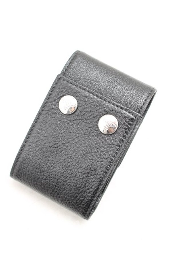 画像2: ヴィヴィアンウエストウッド 中古 / レザーブレスレット  黒  H-26-01-11-098-ac-OD-ZH (2)