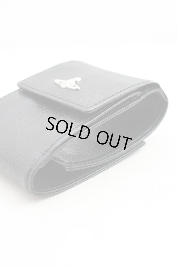 画像4: ヴィヴィアンウエストウッド 中古 / レザーブレスレット  黒  H-26-01-11-098-ac-OD-ZH (4)