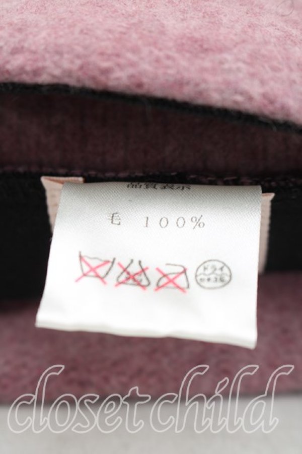 画像4: ヴィヴィアンウエストウッド 中古 / スクエアニット帽  紫  H-26-01-11-099-ha-OD-ZH (4)