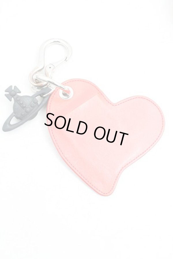 画像2: ヴィヴィアンウエストウッド 中古 / アシメハートチャーム  赤×黒×シルバー  H-26-01-11-102-gd-IN-ZH (2)