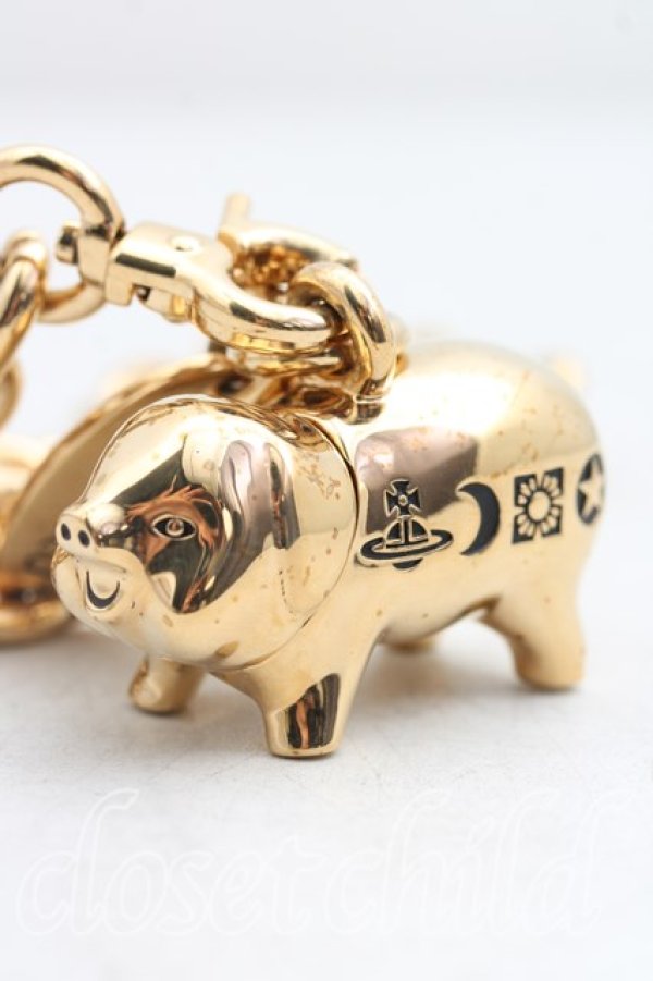 画像2: ヴィヴィアンウエストウッド 中古 / PIGネックレス  ゴールド  H-26-01-11-103-nl-OD-ZH (2)