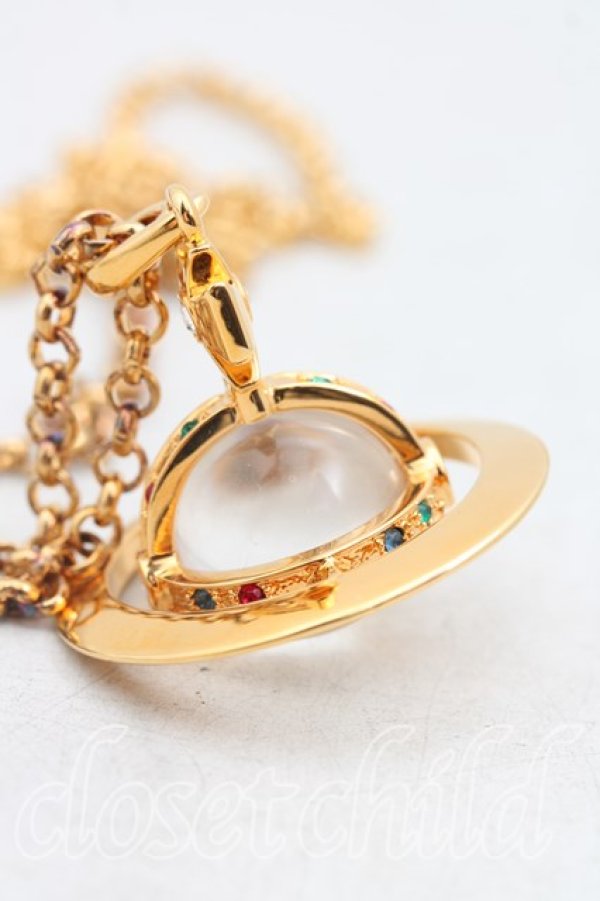 画像2: ヴィヴィアンウエストウッド 中古 / スモールオーブネックレス(旧タイプ)  ゴールド  H-26-01-11-108-nl-IN-ZH (2)