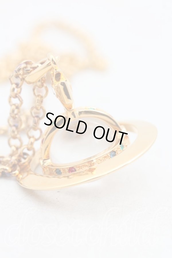 画像2: ヴィヴィアンウエストウッド 中古 / スモールオーブネックレス(旧タイプ)  ゴールド  H-26-01-11-108-nl-IN-ZH (2)